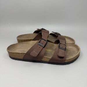 Birkenstock Arizona Soft Footbed Brown Suede Sandals Size 8.5 US